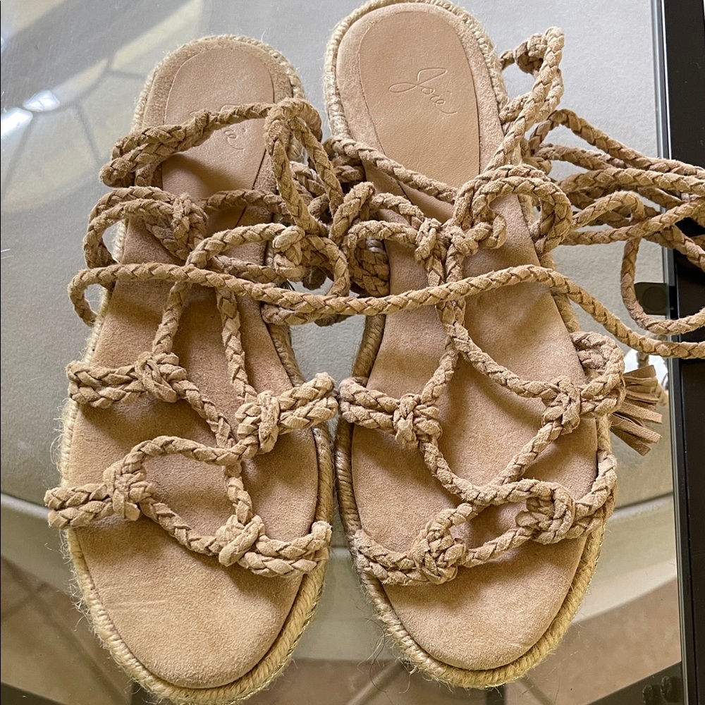 Joie Tan Braided Sandals